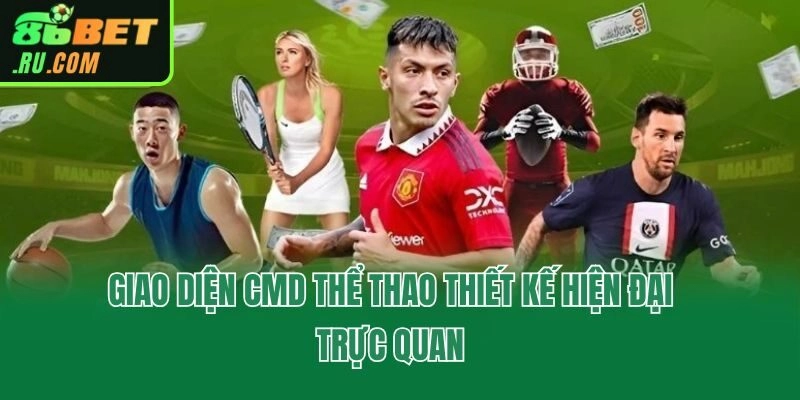 Giao diện CMD Thể Thao thiết kế hiện đại trực quan